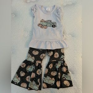 Fall Pumpkin Truck Outfit. Boutique size 6-12 months.